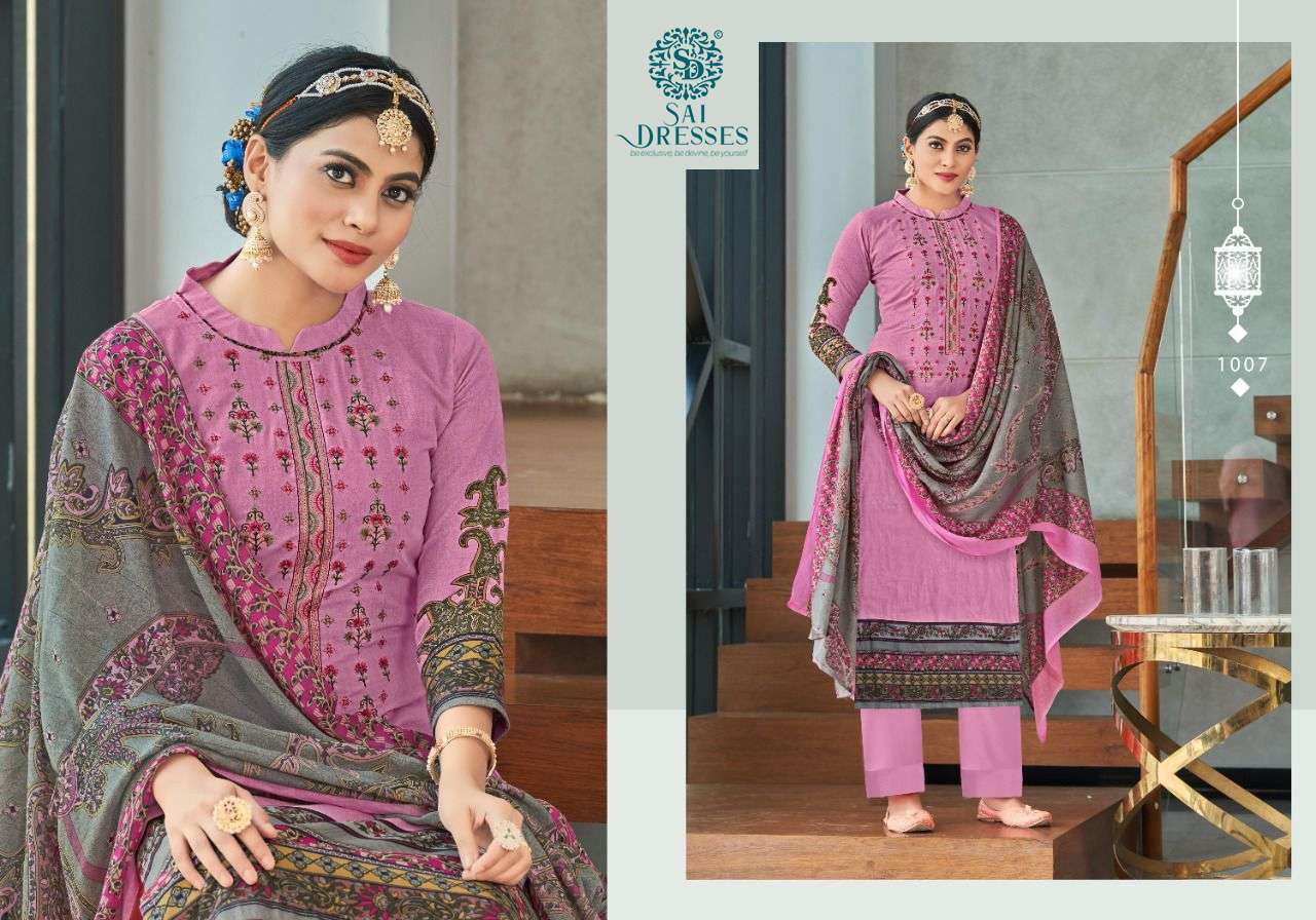 SAI DRESSES PRESENT TULIP COTTON SALWAR SUITS IN WHOLESALE RATE IN SURAT 