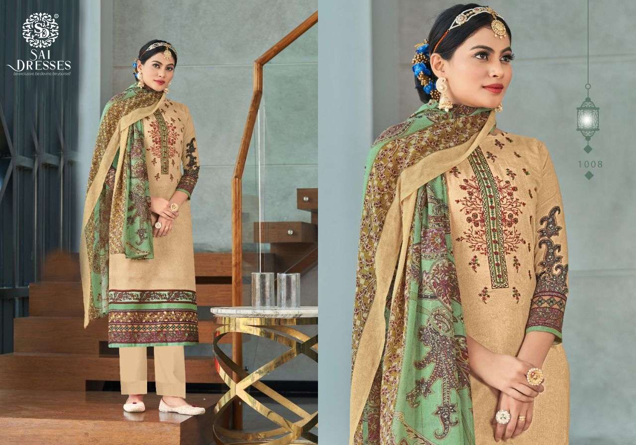 SAI DRESSES PRESENT TULIP COTTON SALWAR SUITS IN WHOLESALE RATE IN SURAT 