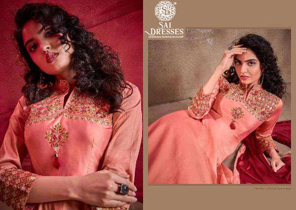 SAI DRESSES PRESENT APSARA VOL-2   SILK READYMADE LONG GOWN WITH DESIGNER DUPATTA IN WHOLESALE RATE IN SURAT