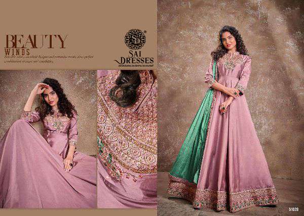 SAI DRESSES PRESENT APSARA VOL-2   SILK READYMADE LONG GOWN WITH DESIGNER DUPATTA IN WHOLESALE RATE IN SURAT