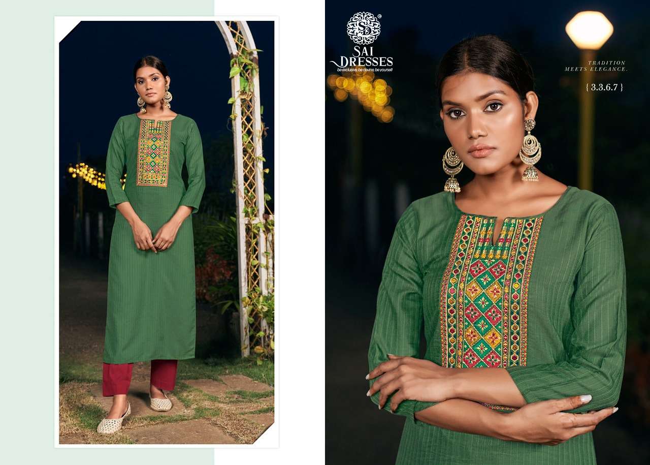 SAI DRESSES PRESENT COLOURS  ETHNIC WEAR LINING SILK DESIGNER KURTI COLLECTION IN WHOLESALE RATE IN SURAT