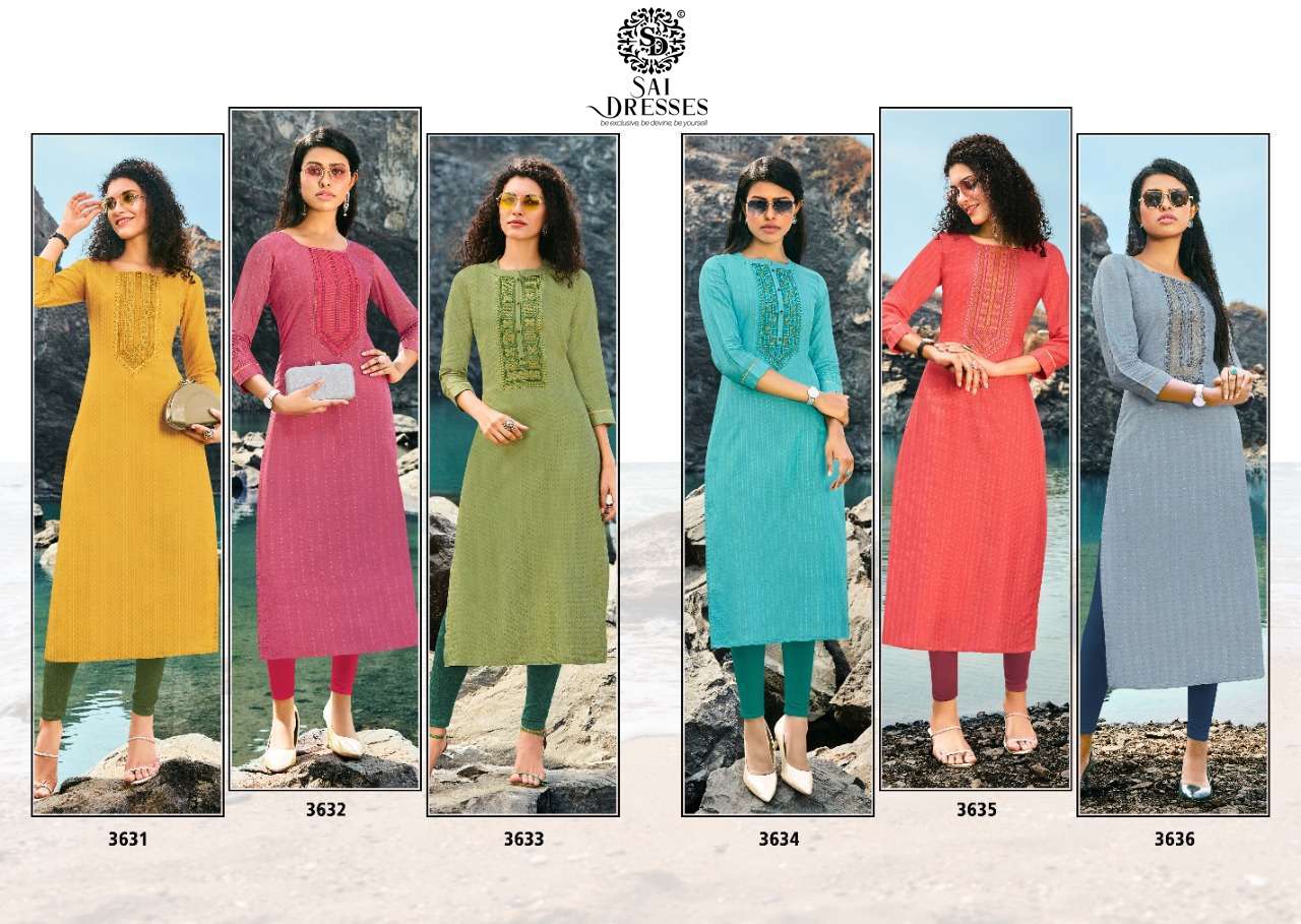 SAI DRESSES PRESENT LIGHT LINE VOL 10 DAILY WEAR COTTON KURTIS COLLECTION IN WHOLESALE RATE IN SURAT