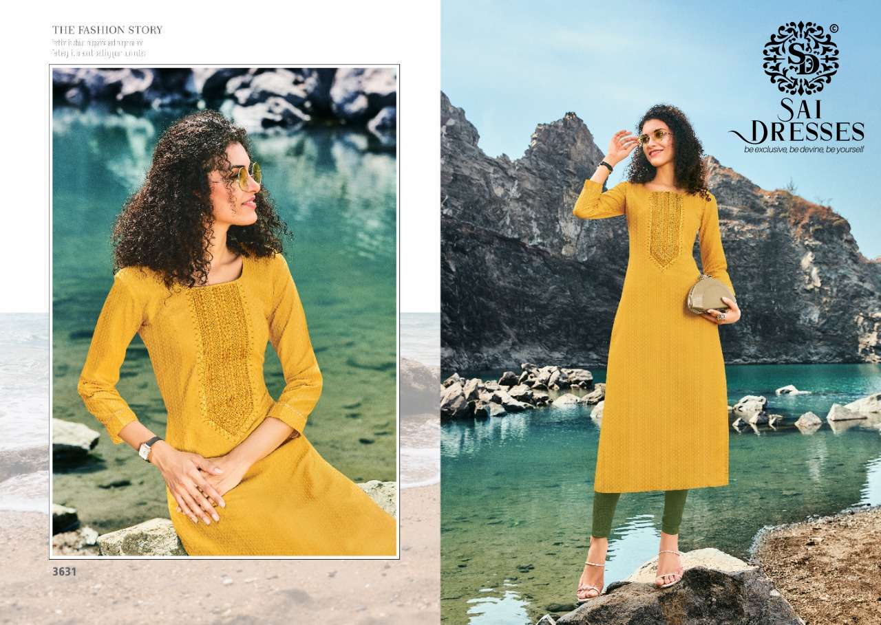 SAI DRESSES PRESENT LIGHT LINE VOL 10 DAILY WEAR COTTON KURTIS COLLECTION IN WHOLESALE RATE IN SURAT