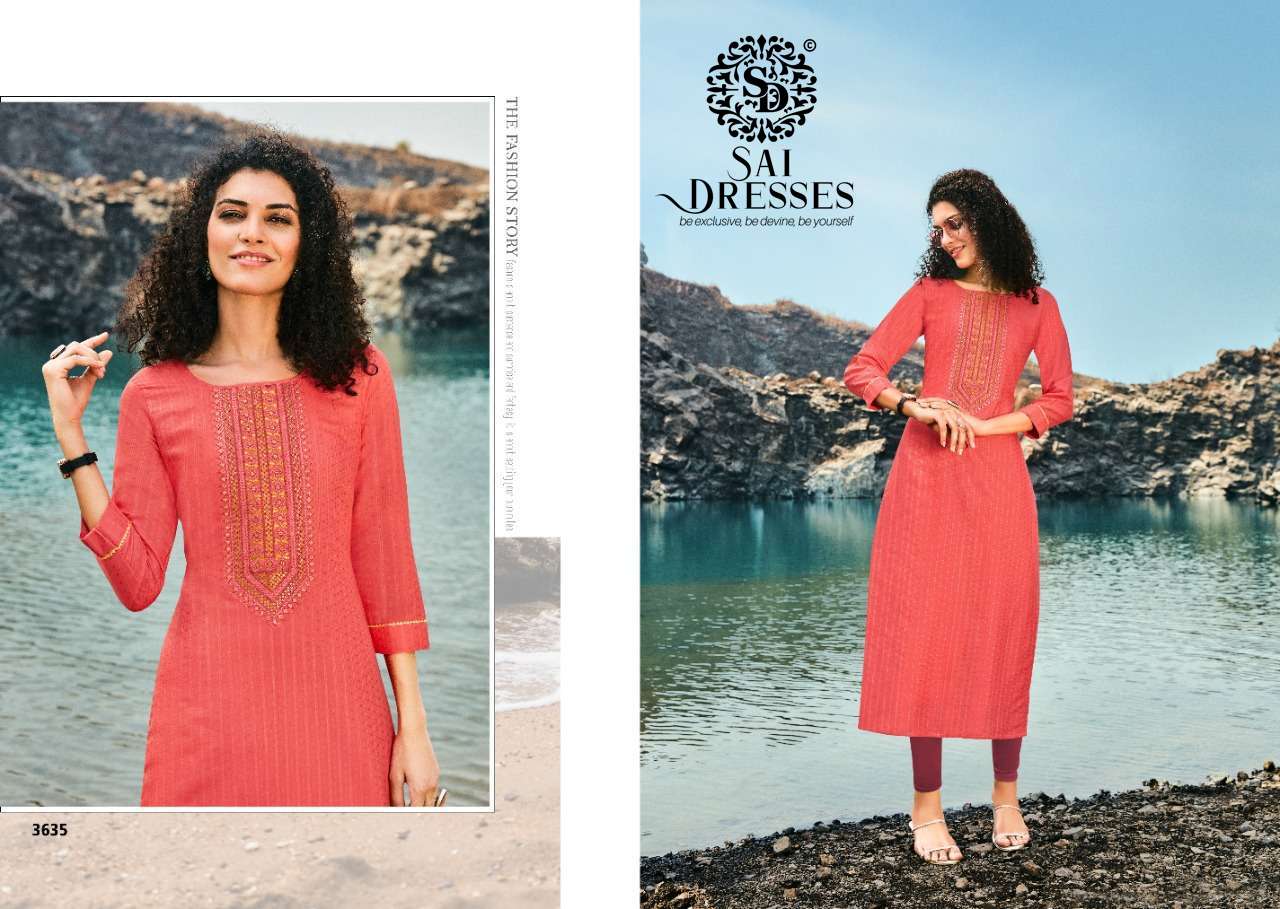 SAI DRESSES PRESENT LIGHT LINE VOL 10 DAILY WEAR COTTON KURTIS COLLECTION IN WHOLESALE RATE IN SURAT