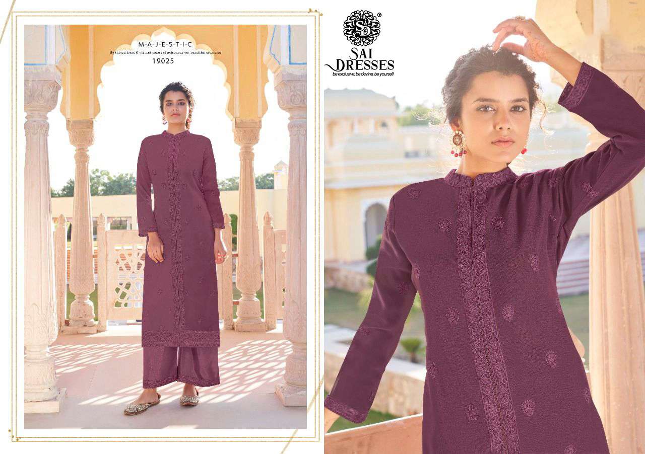 SAI DRESSES PRESENT MAHEL VOL 2 GEORGETTE DESIGNER KURTI WITH PANT IN WHOLESALE RATE IN SURAT