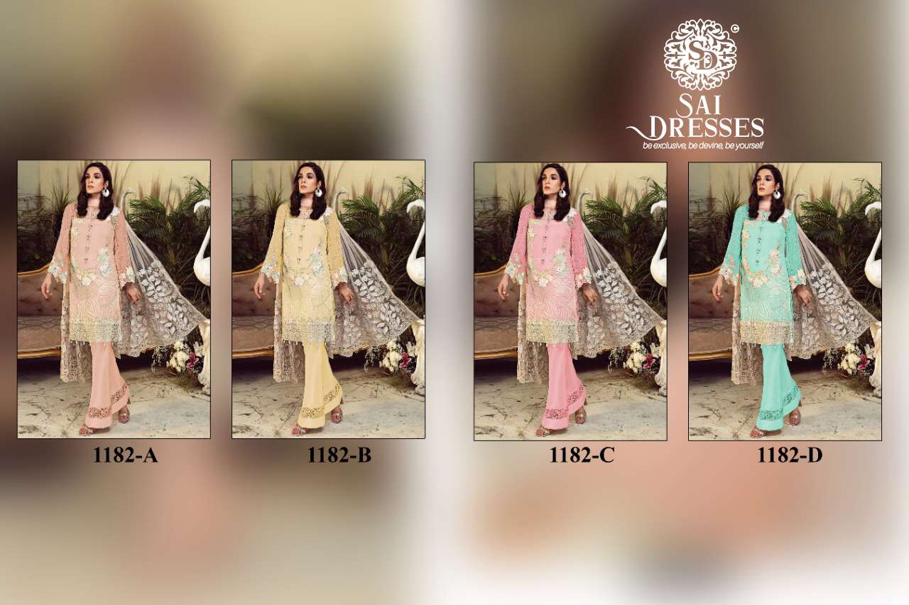 SAI DRESSES PRESENT MARIA B VOL 18 SEMI STITCHED PAKISTANI DESIGNER SUITS IN WHOLESALE RATE IN SURAT 