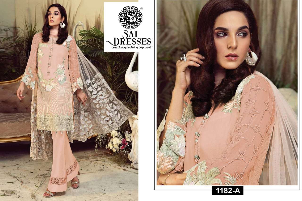SAI DRESSES PRESENT MARIA B VOL 18 SEMI STITCHED PAKISTANI DESIGNER SUITS IN WHOLESALE RATE IN SURAT 