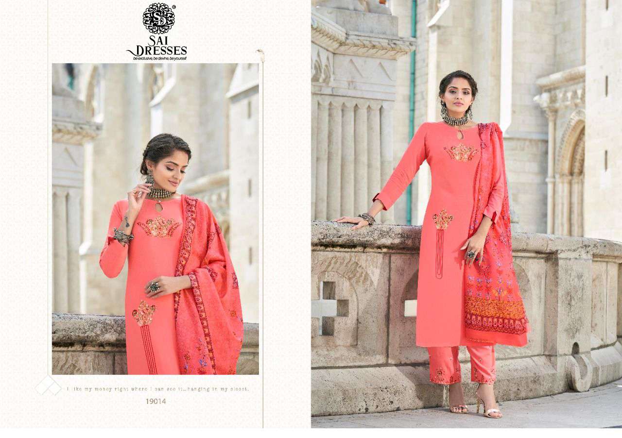 SAI DRESSES PRESENT MEERA VOL 2 RAYON FULL STITCH 3 PIECE COLLECTION IN WHOLESALE RATE IN SURAT