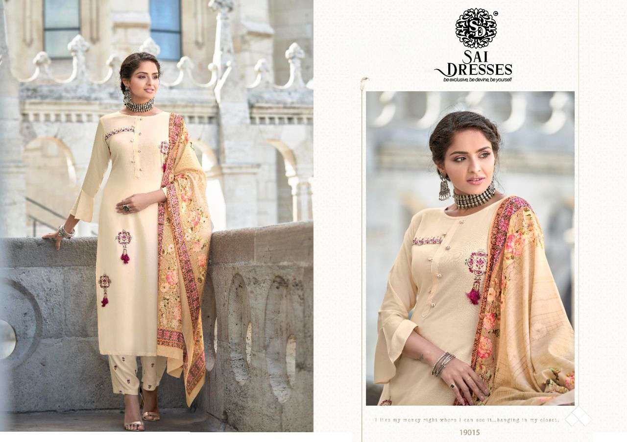 SAI DRESSES PRESENT MEERA VOL 2 RAYON FULL STITCH 3 PIECE COLLECTION IN WHOLESALE RATE IN SURAT
