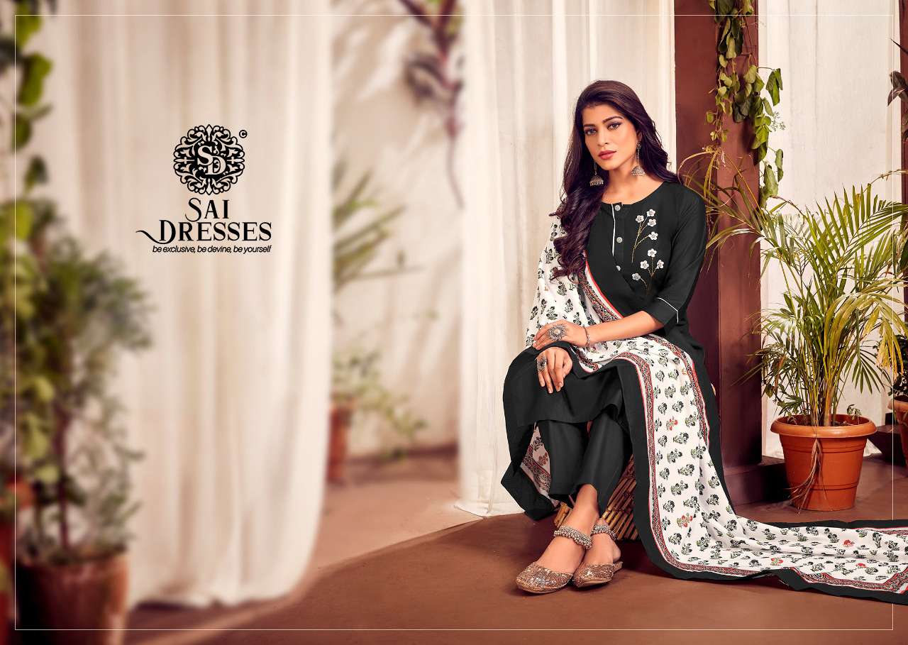 SAI DRESSES PRESENT NAGMA VOL 1 READYMADE PANT STYLE DESIGNER SUITS IN WHOLESALE RATE IN SURAT