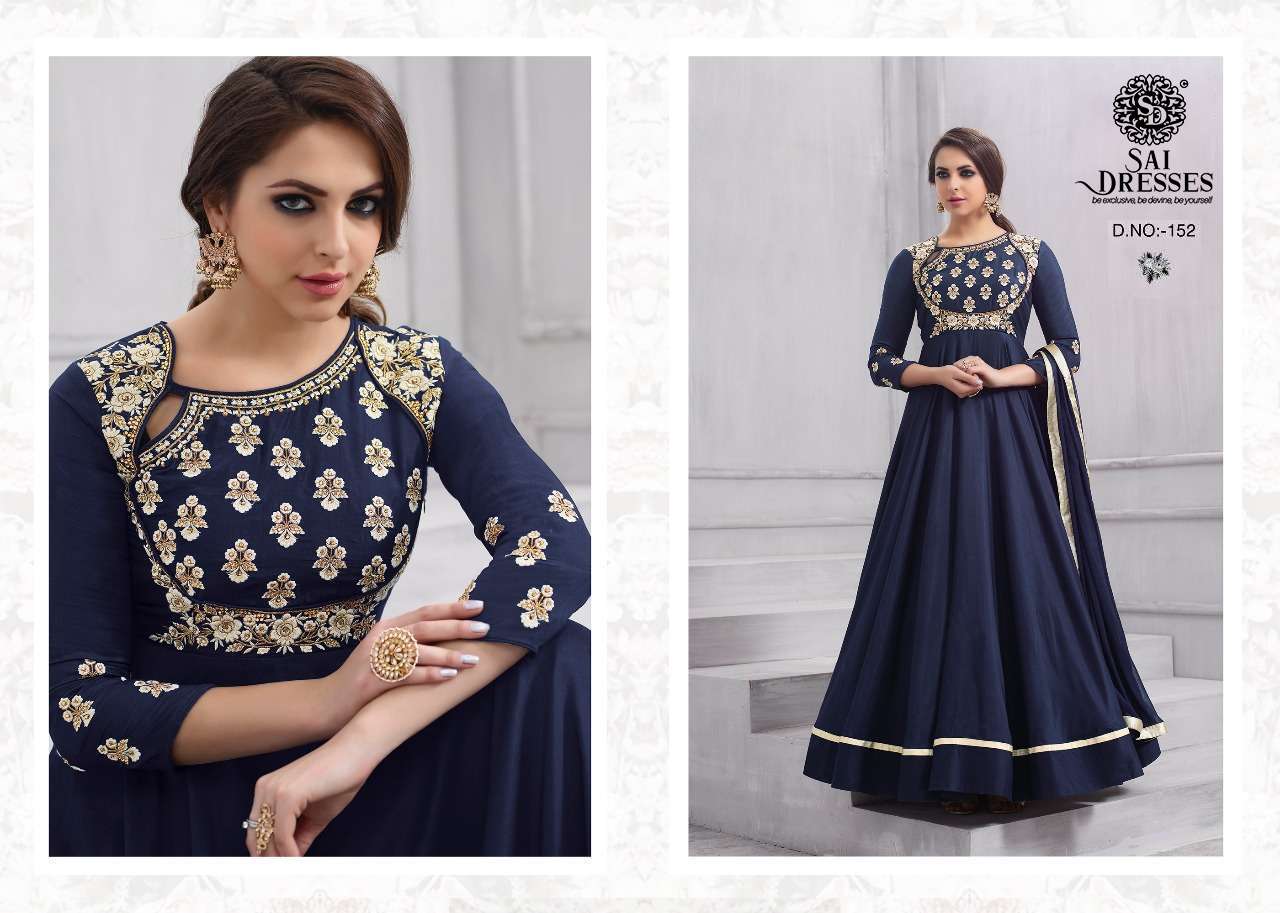 DESIGNER BANARASI GOWN K1128 | Catmando Fashions