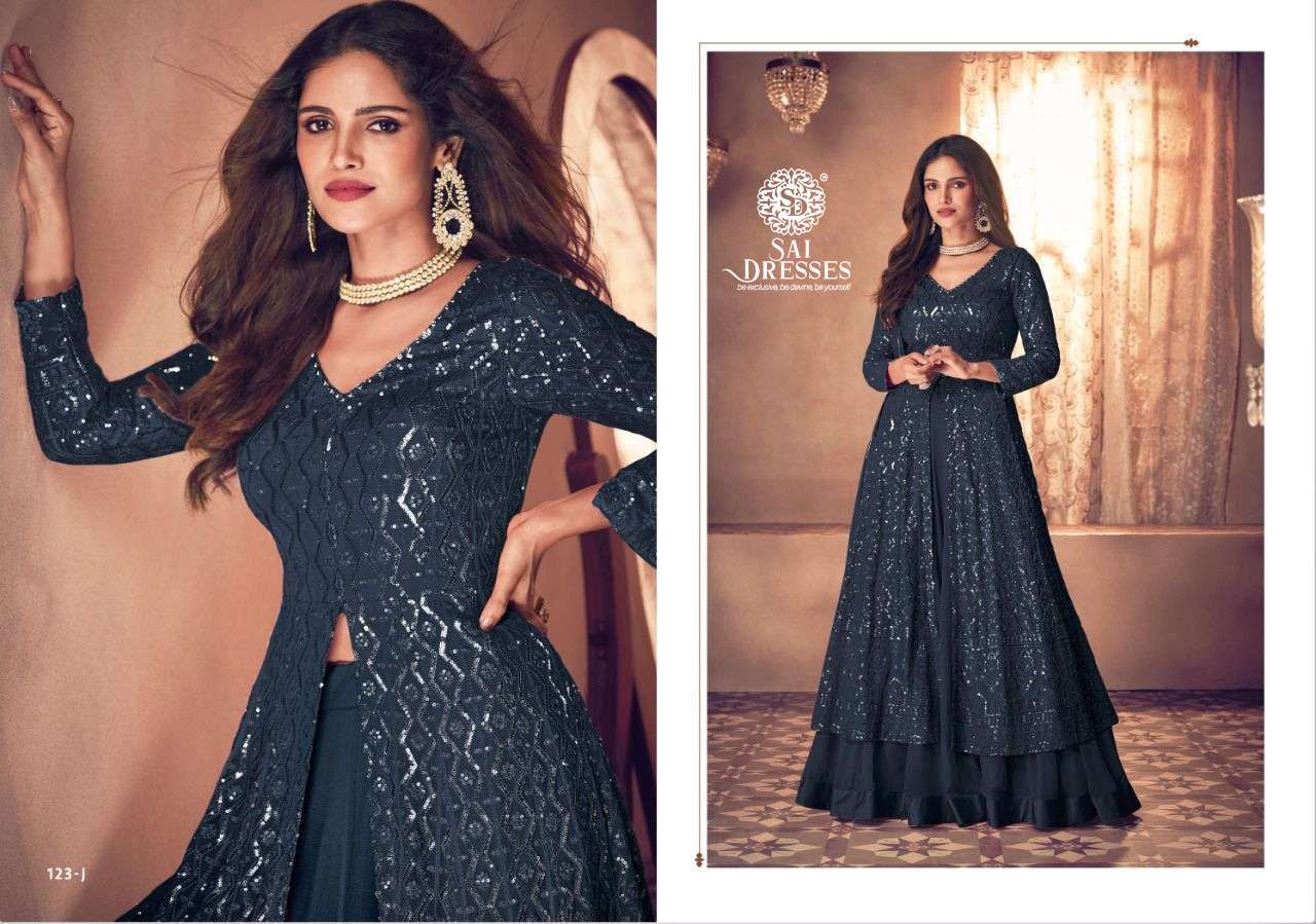 SAI DRESSES PRESENT NOOR PLATINUM PRO GEORGETTE READY MADE DESIGNER SUITS IN WHOLESALE PRICE IN SURAT