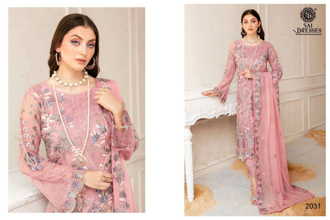 SAI DRESSES PRESENT RANGOON VOL 4 GEORGETTE SEMI STITCHED PAKISTANI DESIGNER SUITS IN WHOLESALE RATE IN SURAT