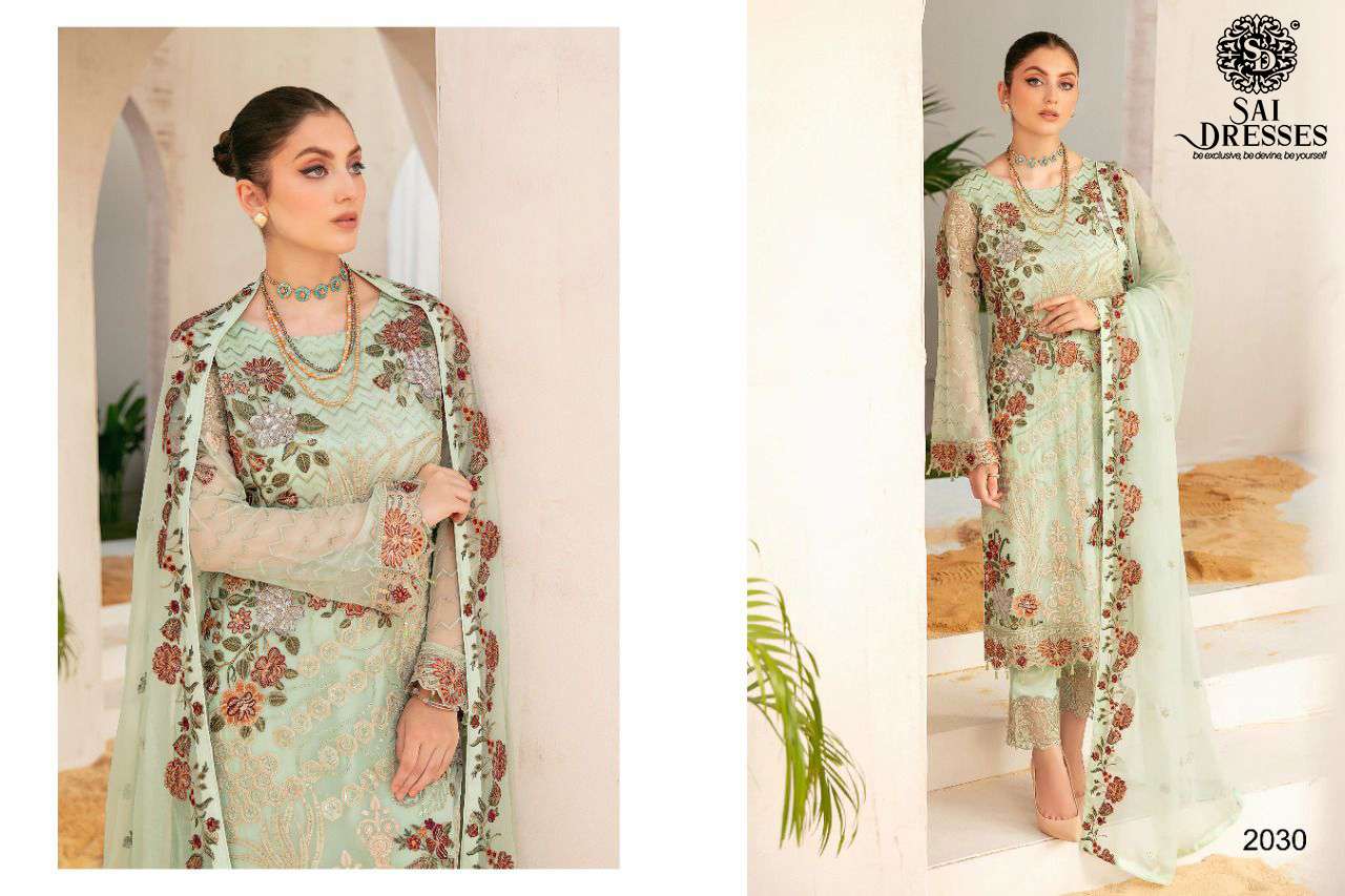SAI DRESSES PRESENT RANGOON VOL 4 GEORGETTE SEMI STITCHED PAKISTANI DESIGNER SUITS IN WHOLESALE RATE IN SURAT