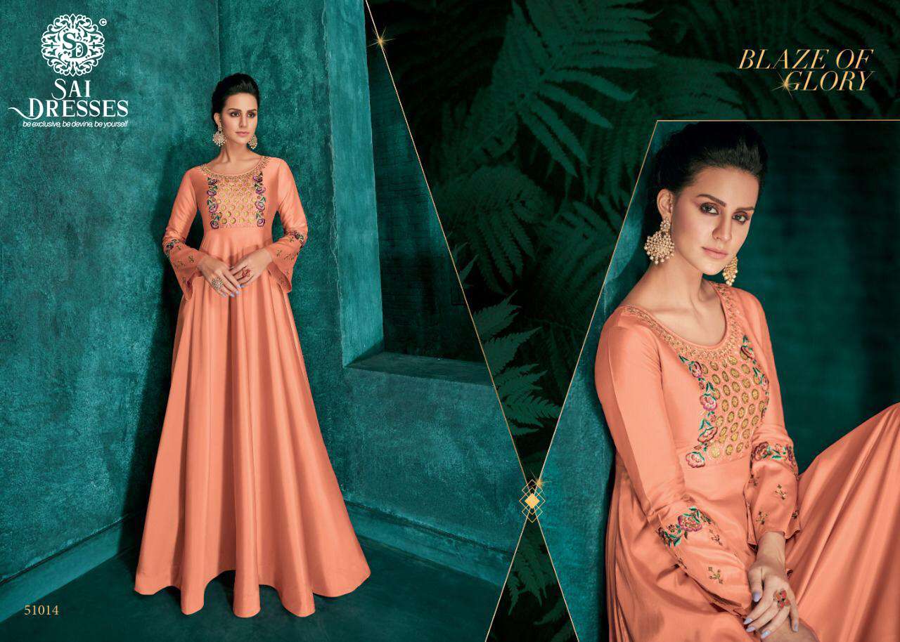 SAI DRESSES PRESENT ROZI  DESIGNER PARTY WEAR GOWN COLLECTION AT WHOLESALE RATE IN SURAT