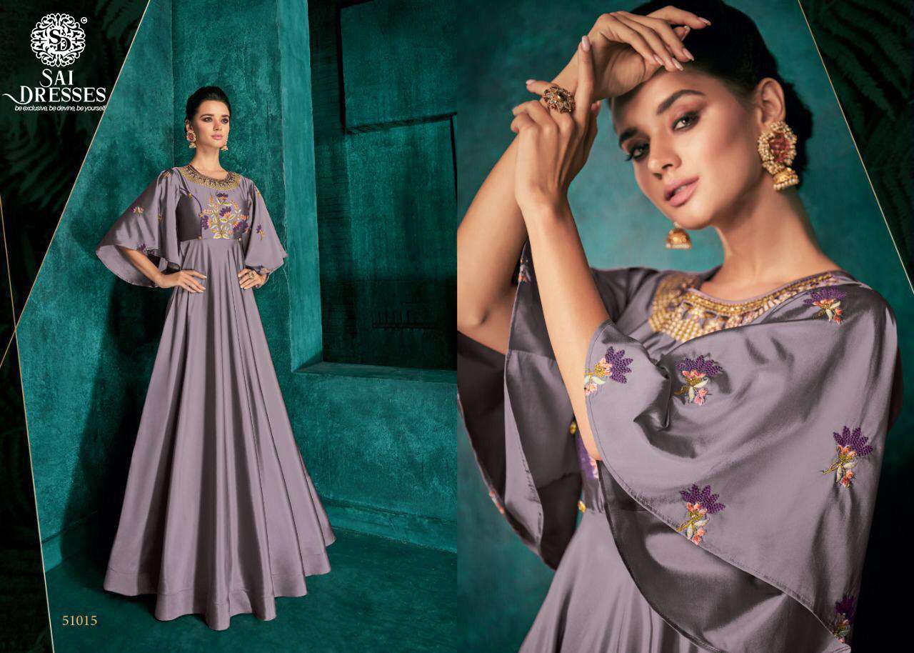 SAI DRESSES PRESENT ROZI  DESIGNER PARTY WEAR GOWN COLLECTION AT WHOLESALE RATE IN SURAT