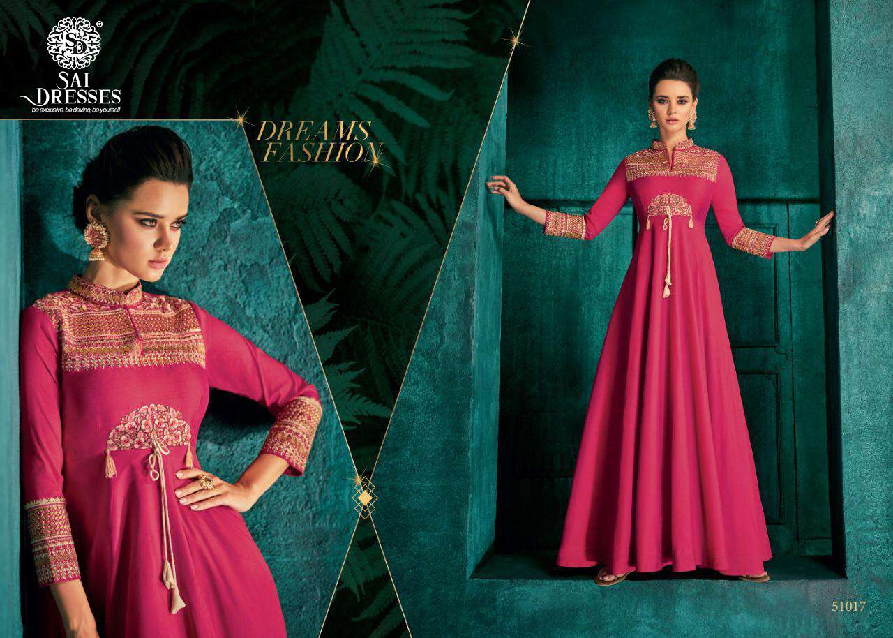 SAI DRESSES PRESENT ROZI  DESIGNER PARTY WEAR GOWN COLLECTION AT WHOLESALE RATE IN SURAT