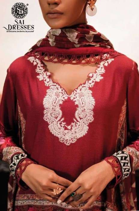 SAI DRESSES PRESENT SANA SAFINAZ MAHEY-22 PURE COTTON PAKISTANI DESIGNER SUITS IN WHOLESALE RATE IN SURAT