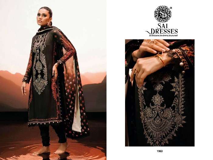 SAI DRESSES PRESENT SANA SAFINAZ MAHEY-22 PURE COTTON PAKISTANI DESIGNER SUITS IN WHOLESALE RATE IN SURAT