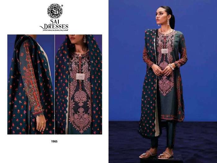 SAI DRESSES PRESENT SANA SAFINAZ MAHEY-22 PURE COTTON PAKISTANI DESIGNER SUITS IN WHOLESALE RATE IN SURAT