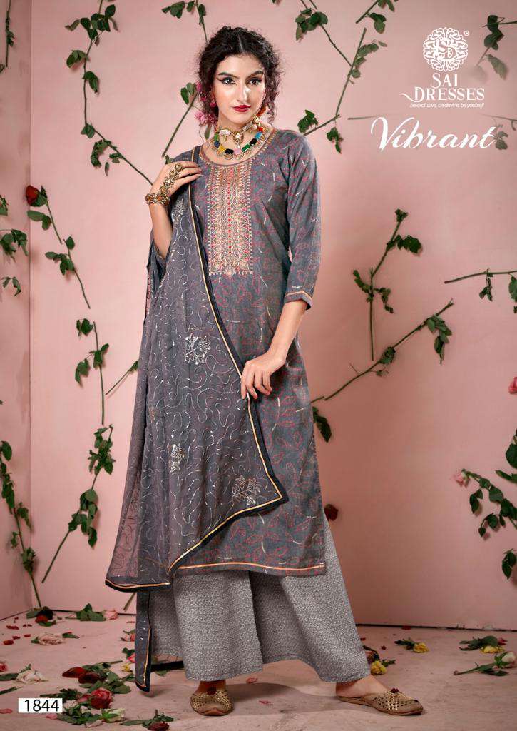 SAI DRESSES PRESENT VIBRANT MUSLIN PRINT WITH CODING WORK PLAZO STYLE DESIGNER SUITS IN WHOLESALE RATE IN SURAT