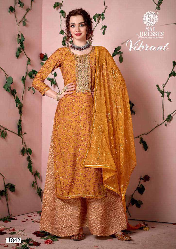 SAI DRESSES PRESENT VIBRANT MUSLIN PRINT WITH CODING WORK PLAZO STYLE DESIGNER SUITS IN WHOLESALE RATE IN SURAT