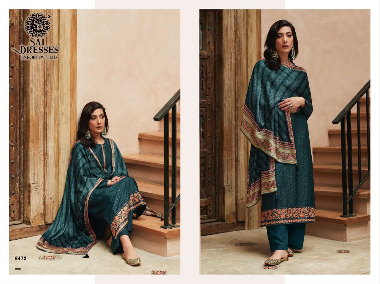 SAI DRESSES PRESENT BANDHEJ FESTIVE WEAR PREMIUM DREAM SILK DESIGNER SALWAR SUITS IN WHOLESALE RATE IN SURAT 