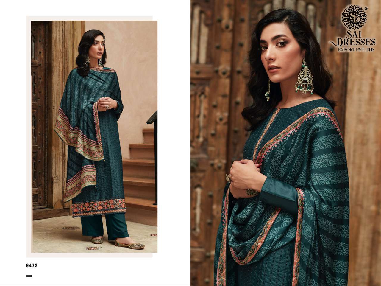 SAI DRESSES PRESENT BANDHEJ FESTIVE WEAR PREMIUM DREAM SILK DESIGNER SALWAR SUITS IN WHOLESALE RATE IN SURAT 