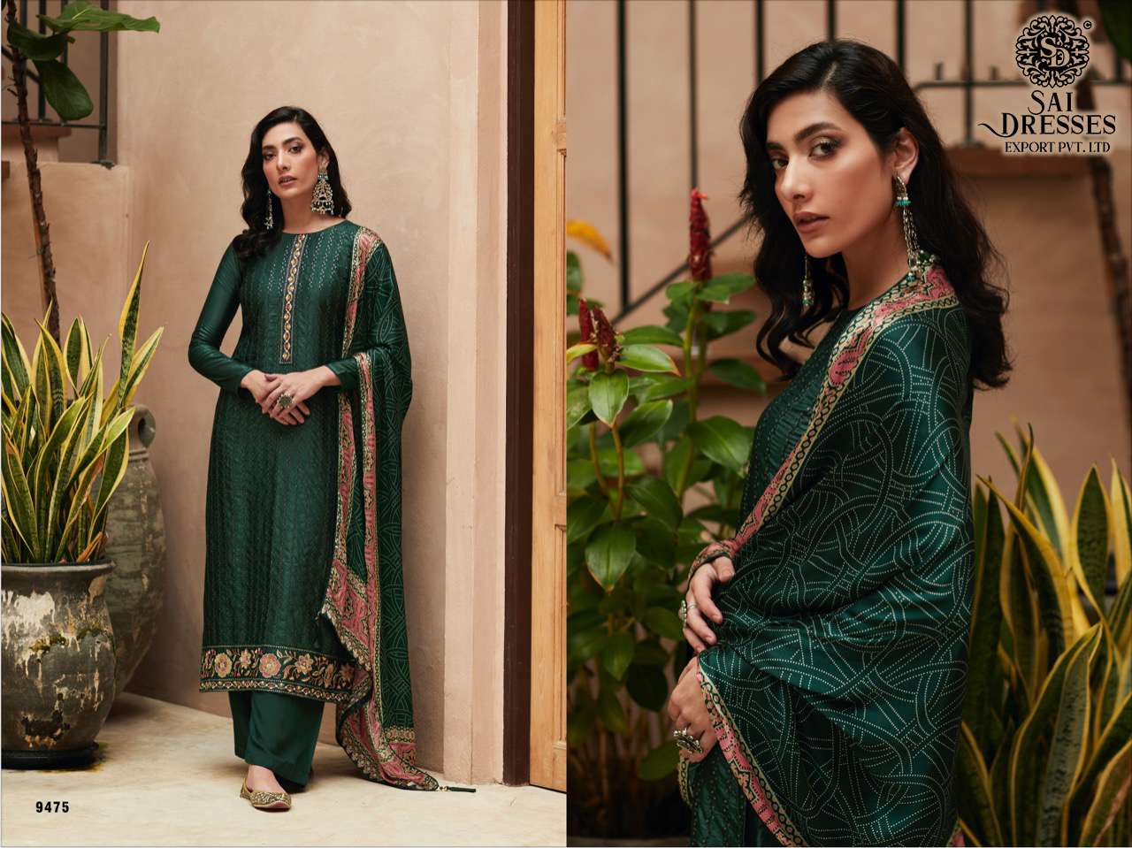 SAI DRESSES PRESENT BANDHEJ FESTIVE WEAR PREMIUM DREAM SILK DESIGNER SALWAR SUITS IN WHOLESALE RATE IN SURAT 