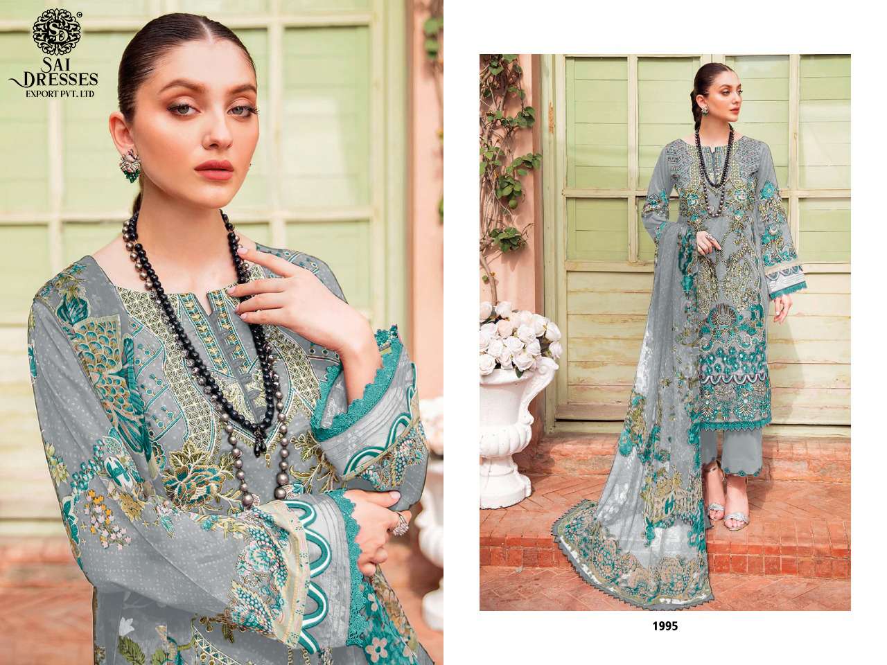 SAI DRESSES PRESENT CHEVERON VOL 4 PURE COTTON PAKISTANI DESIGNER SUITS IN WHOLESALE RATE IN SURAT