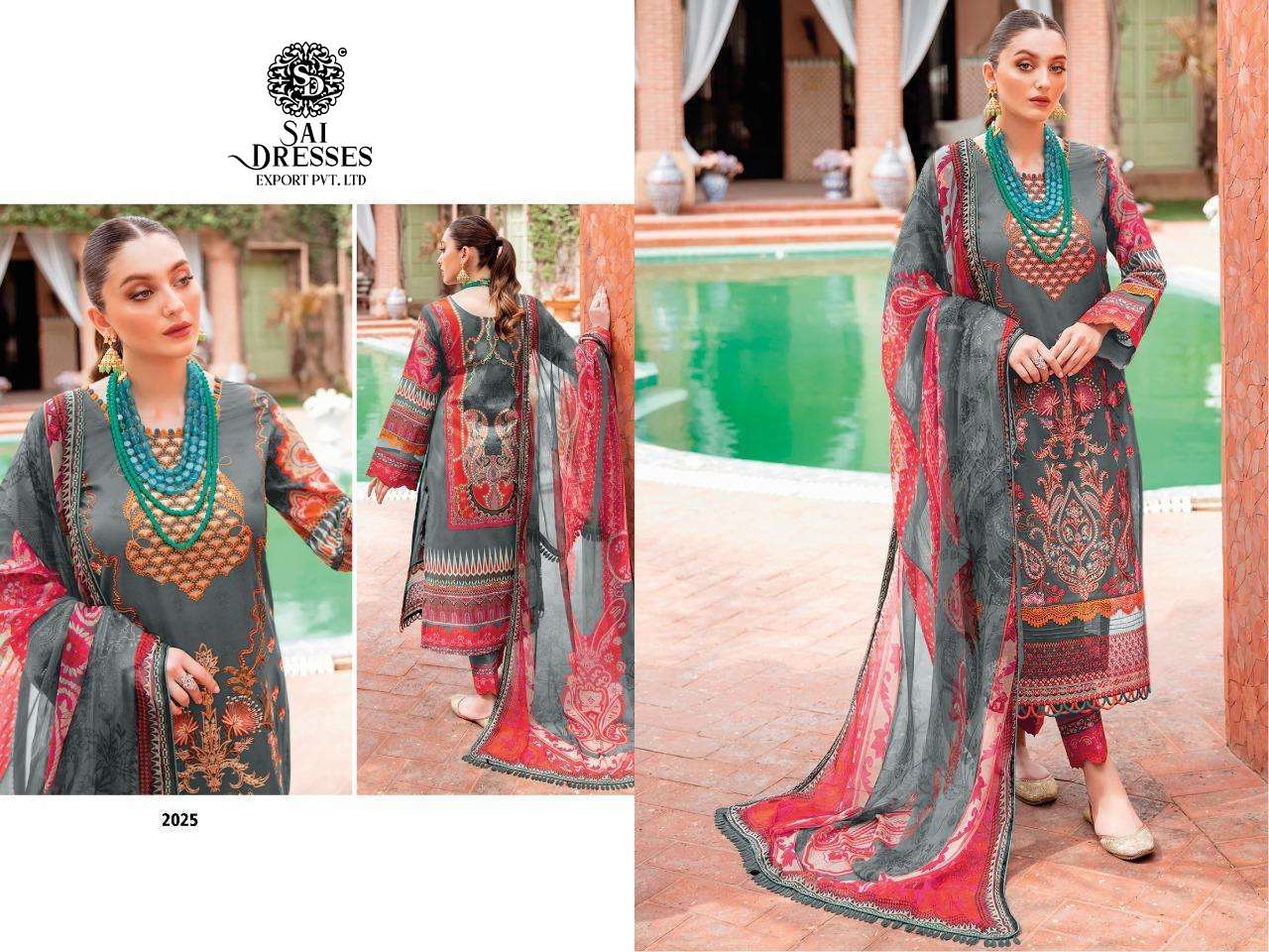 SAI DRESSES PRESENT CHEVERON VOL 5 PURE COTTON PAKISTANI DESIGNER SUITS IN WHOLESALE RATE IN SURAT