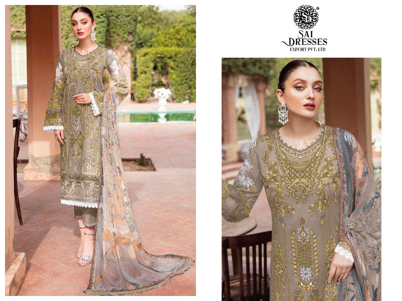 SAI DRESSES PRESENT CHEVERON VOL 5 PURE COTTON PAKISTANI DESIGNER SUITS IN WHOLESALE RATE IN SURAT