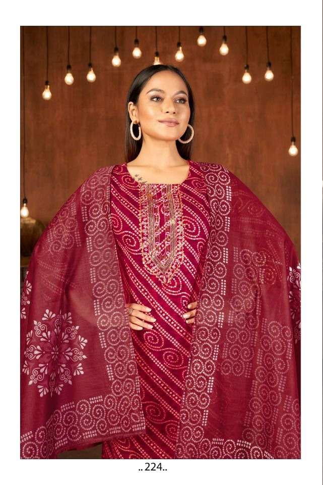 SAI DRESSES PRESENT D.NO 224 READY TO WEAR FANCY DESIGNER COMBO DRESS IN WHOLESALE RATE IN SURAT