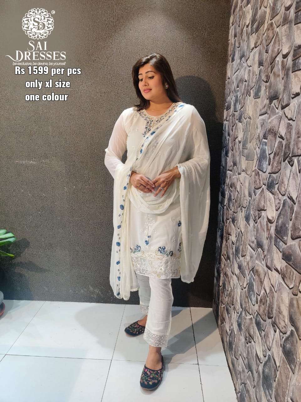 SAI DRESSES PRESENT D.NO 502 READY TO WEAR BEAUTIFUL DESIGNER COMBO DRESS IN WHOLESALE RATE IN SURAT