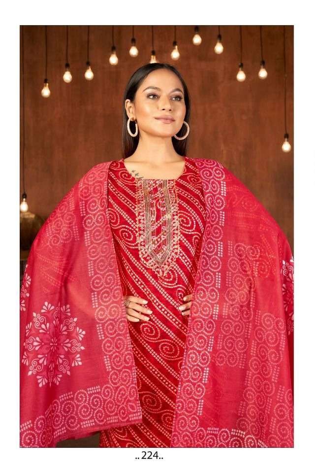 SAI DRESSES PRESENT D.NO A 224 READY TO WEAR FANCY DESIGNER COMBO DRESS IN WHOLESALE RATE IN SURAT