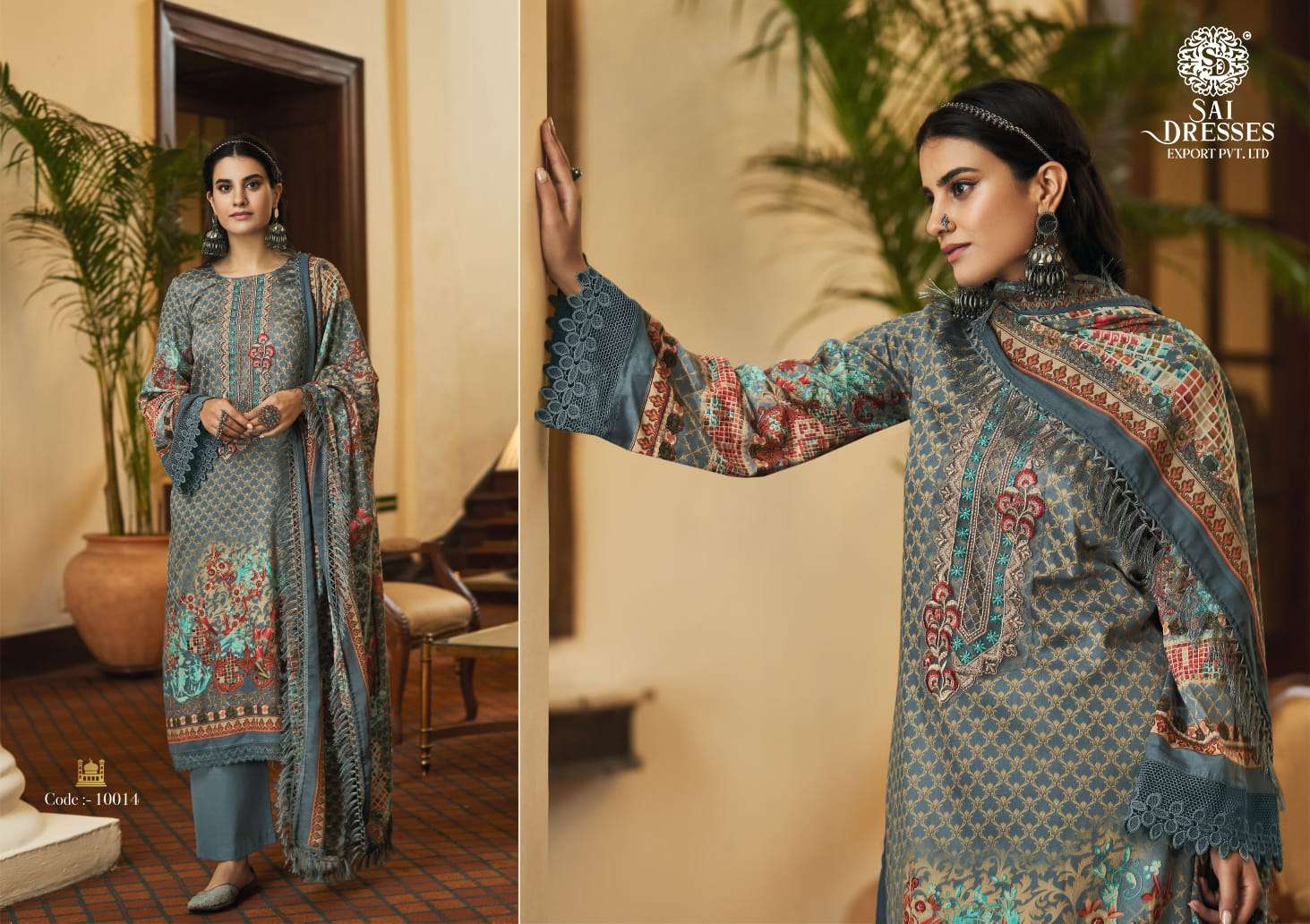 SAI DRESSES PRESENT ELAAN E ISHQ FESTIVE WEAR JAM SATIN EMBROIDERED FANCY DESIGNER PAKISTANI SUITS IN WHOLESALE RATE IN SURAT 
