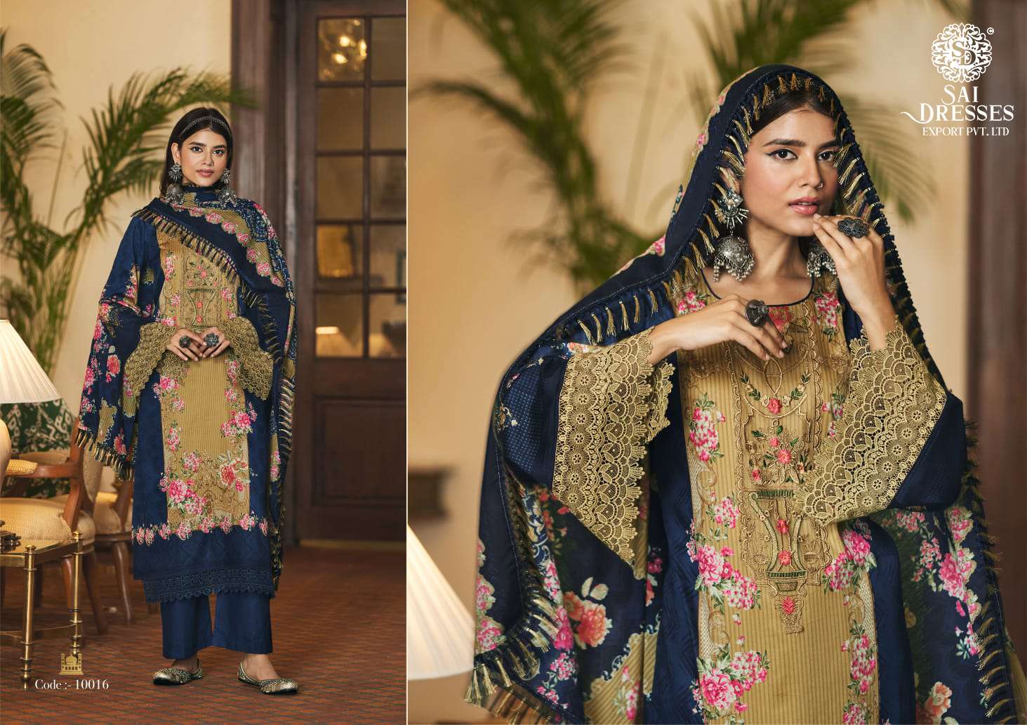 SAI DRESSES PRESENT ELAAN E ISHQ FESTIVE WEAR JAM SATIN EMBROIDERED FANCY DESIGNER PAKISTANI SUITS IN WHOLESALE RATE IN SURAT 
