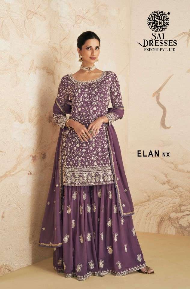 SAI DRESSES PRESENT ELAN NX READYMADE SHARARA STYLE WEDDING WEAR DESIGNER COLLECTION IN WHOLESALE RATE IN SURAT