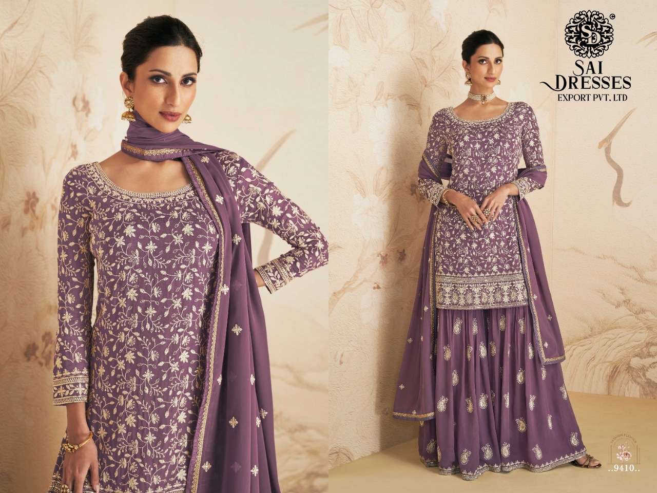 SAI DRESSES PRESENT ELAN NX READYMADE SHARARA STYLE WEDDING WEAR DESIGNER COLLECTION IN WHOLESALE RATE IN SURAT