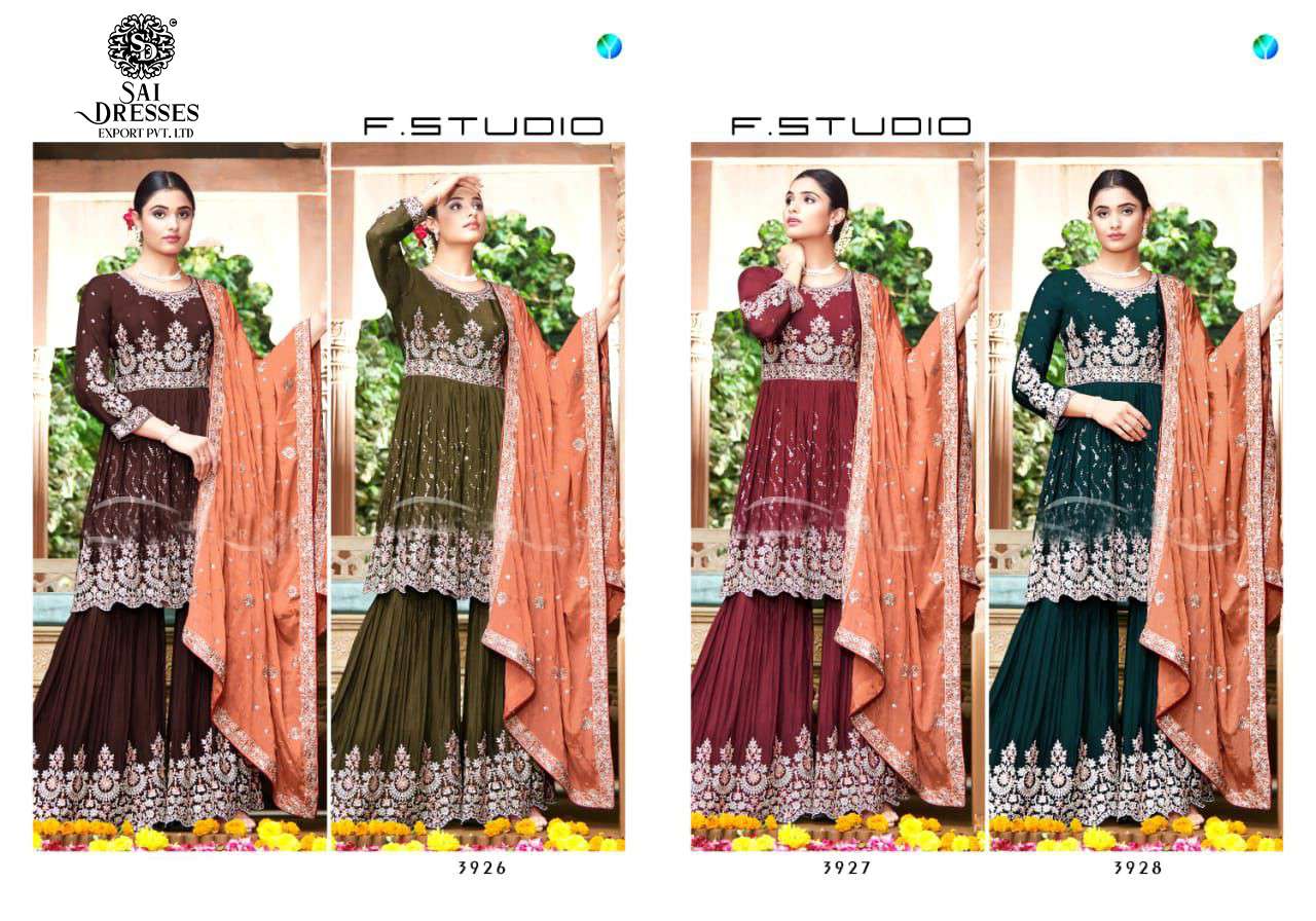 SAI DRESSES PRESENT F STUDIO PEPLUM STYLE READYMADE DESIGNER COLLECTION IN WHOLESALE RATE IN SURAT