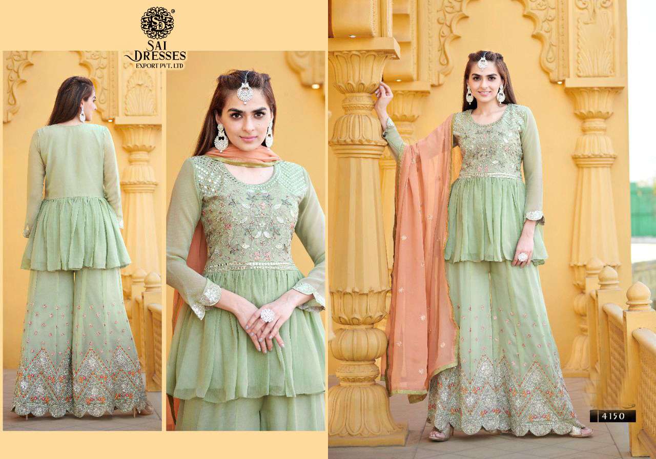 SAI DRESSES PRESENT GAP READYMADE EID WEAR DESIGNER COLLECTION IN WHOLESALE RATE IN SURAT