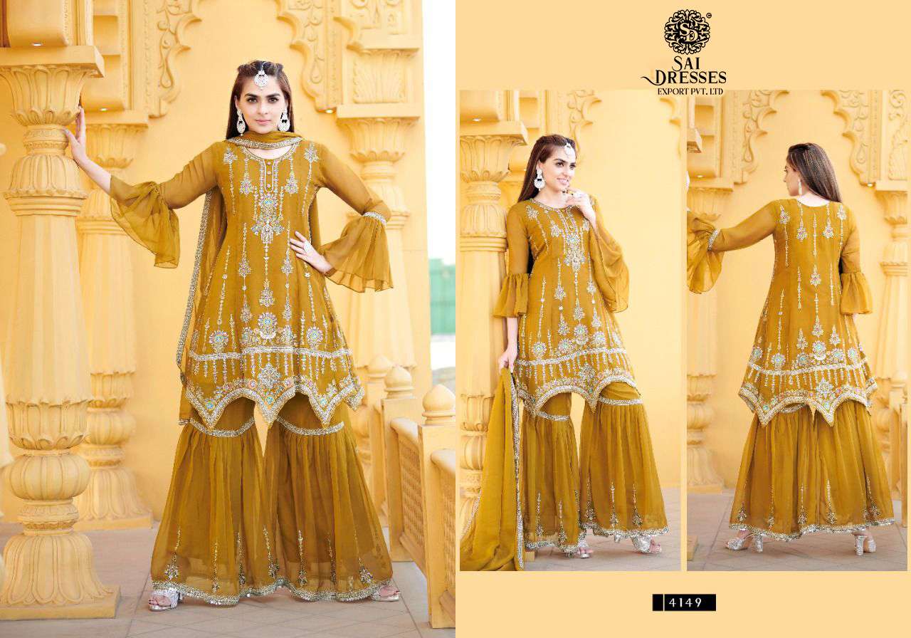 SAI DRESSES PRESENT GAP READYMADE EID WEAR DESIGNER COLLECTION IN WHOLESALE RATE IN SURAT