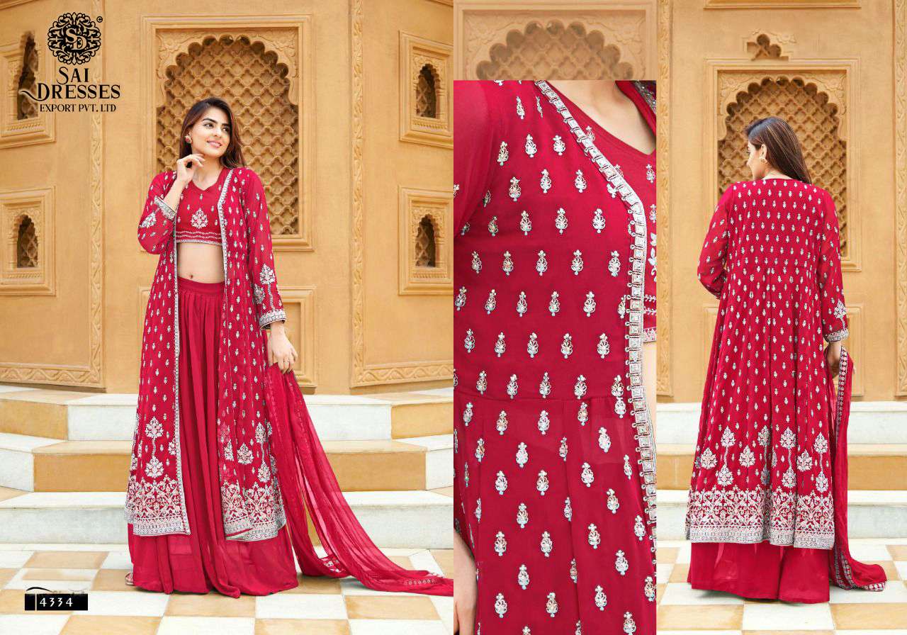 SAI DRESSES PRESENT GUCEE VOL 4 READYMADE WEDDING WEAR DESIGNER SUITS IN WHOLESALE RATE IN SURAT