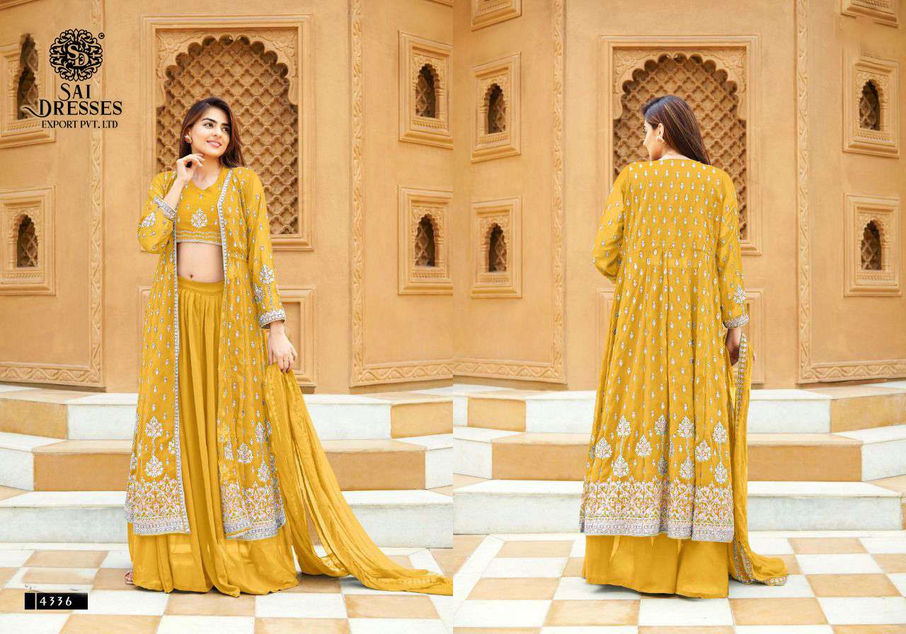 SAI DRESSES PRESENT GUCEE VOL 4 READYMADE WEDDING WEAR DESIGNER SUITS IN WHOLESALE RATE IN SURAT