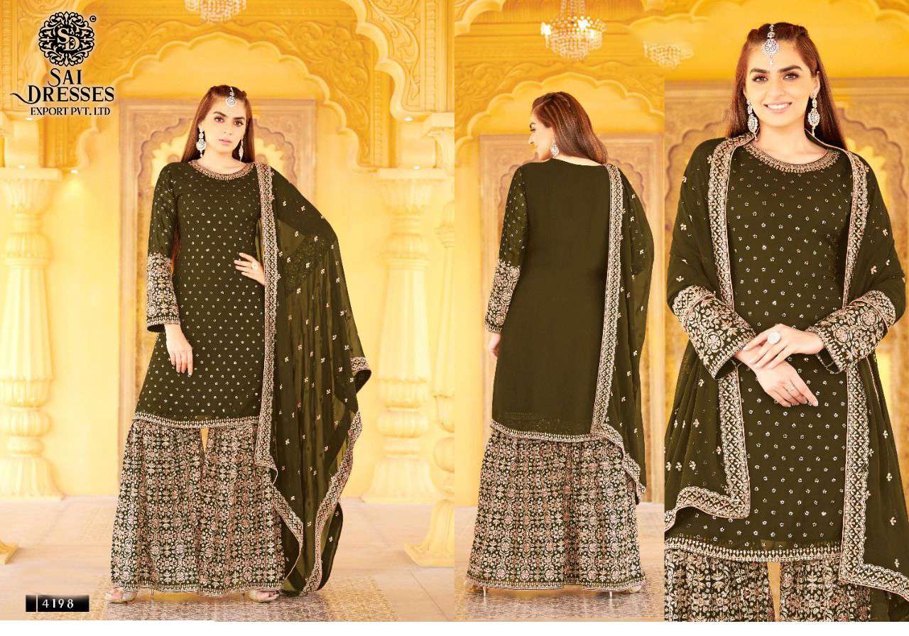 SAI DRESSES PRESENT HAYAAT READY MADE GARARA STYLE WEDDING COLLECTION IN WHOLESALE RATE IN SURAT 