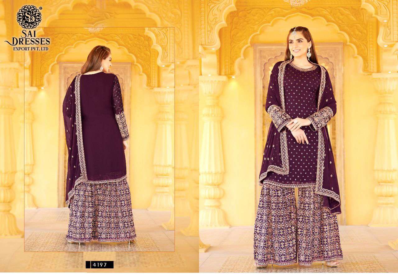 SAI DRESSES PRESENT HAYAAT READY MADE GARARA STYLE WEDDING COLLECTION IN WHOLESALE RATE IN SURAT 