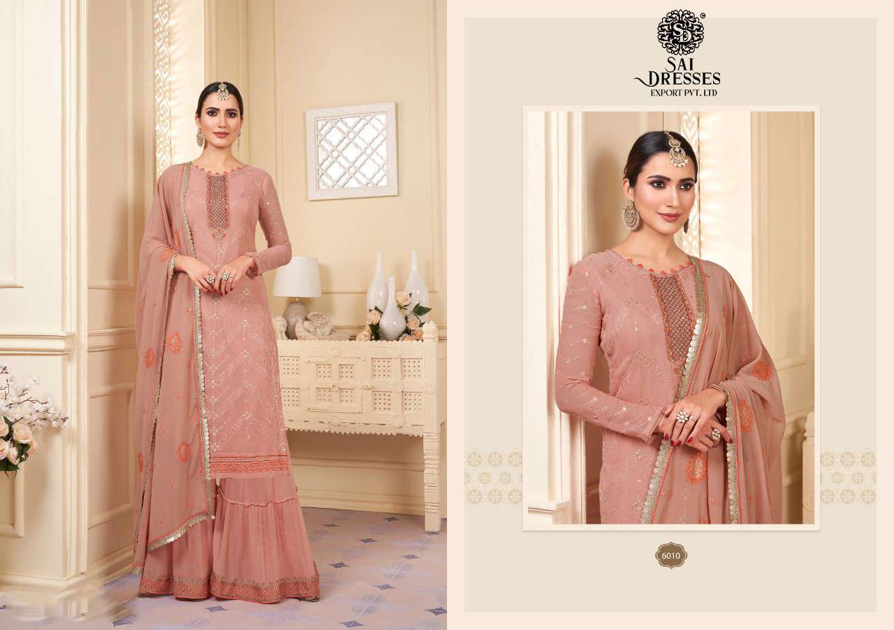 SAI DRESSES PRESENT KARWA VOL 2 FESTIVE WEAR SHARARA STYLE SEMI STITCHED DESIGNER COLLECTION IN WHOLESALE RATE IN SURAT