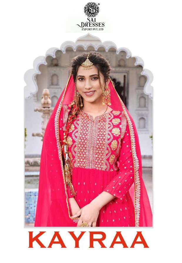 SAI DRESSES PRESENT KAYRAA READYMADE SHARARA STYLE NAIRA CUT DESIGNER COLLECTION IN WHOLESALE RATE IN SURAT