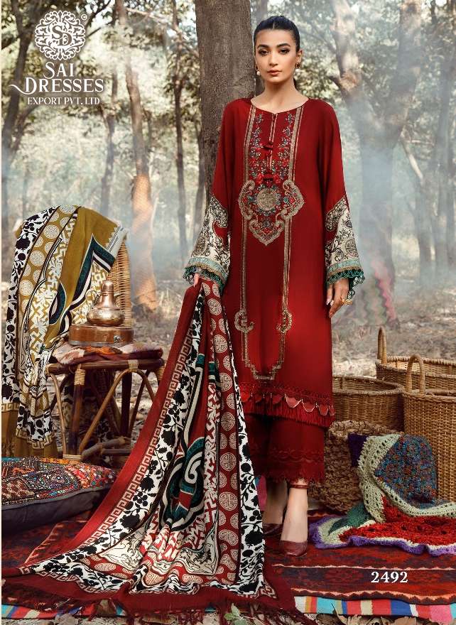 SAI DRESSES PRESENT MARIYA B EXCLUSIVE COLLECTION VOL 4 KASMIRI SELF EMBROIDERED PAKISTANI DESIGNER SUITS IN WHOLESALE RATE IN SURAT