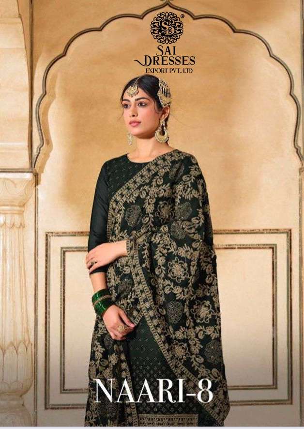 SAI DRESSES PRESENT NAARI VOL 8 GEORGETTE DESIGNER SALWAR SUITS IN WHOLESALE RATE IN SURAT